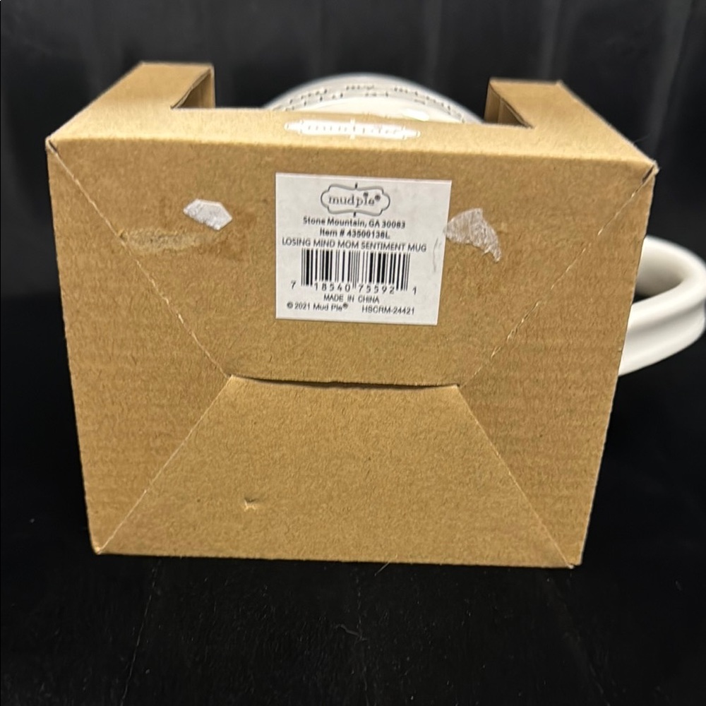 New in Box Mud Pie Losing My Mind Mom Sentiment Ceramic Mug - Picture 4 of 4